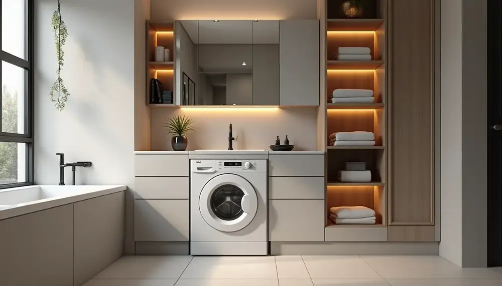 Waschmaschine im Bad verstecken: Kreative Ideen für jeden Raum